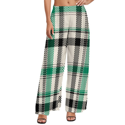 JEBO 1X Club Women's Pattern Wide-Leg Pants