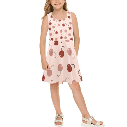 JEBO Kids Girls' Floral Heart Sundress