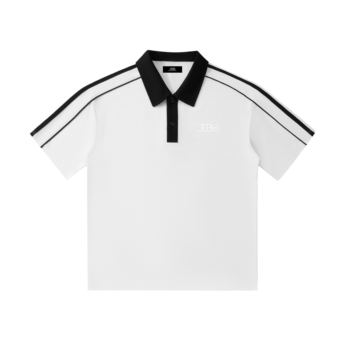 JEBO 1X Club Contrast Collar Short Sleeve Polo