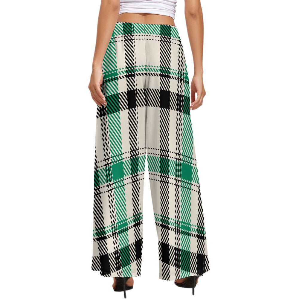 JEBO 1X Club Women's Pattern Wide-Leg Pants