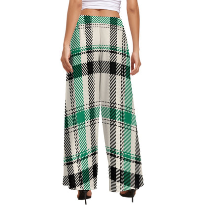JEBO 1X Club Women's Pattern Wide-Leg Pants