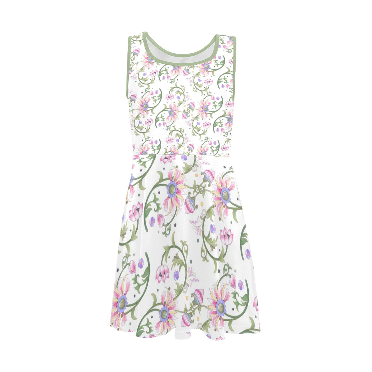 JEBO Kids Girls' Floral Heart Sundress