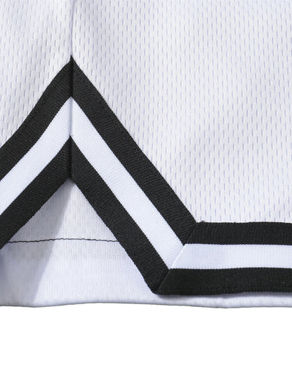 JEBO 1X Club Classic Stripe Trim Basketball Shorts