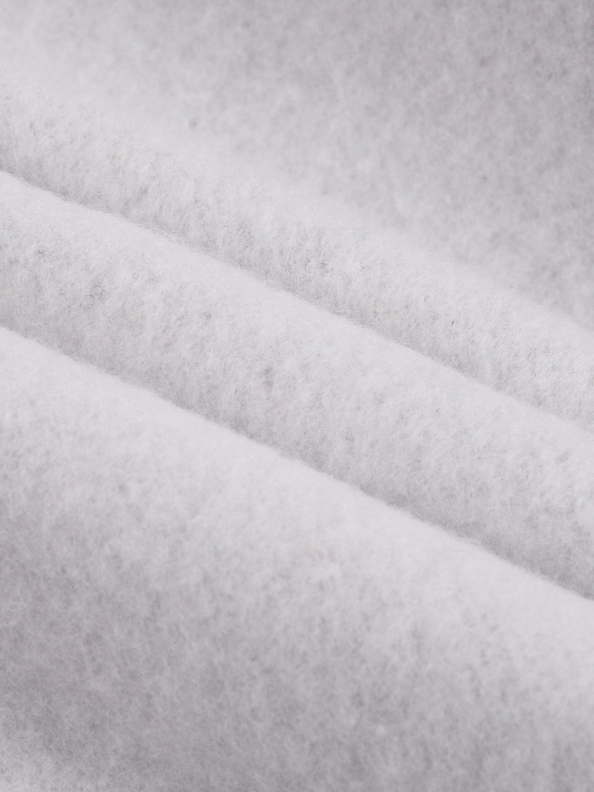 Heather gray hoodie fabric close-up with soft fleece texture