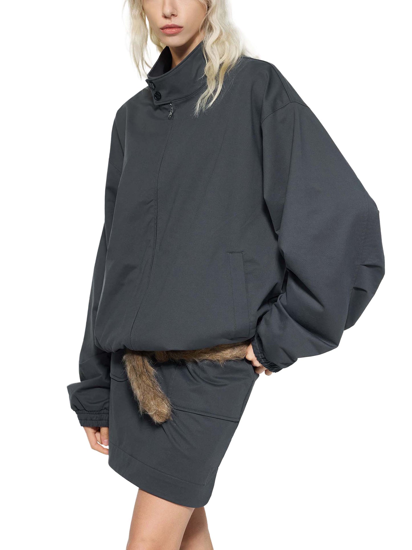 JEBO 1X Club Stand Collar Bomber Jacket
