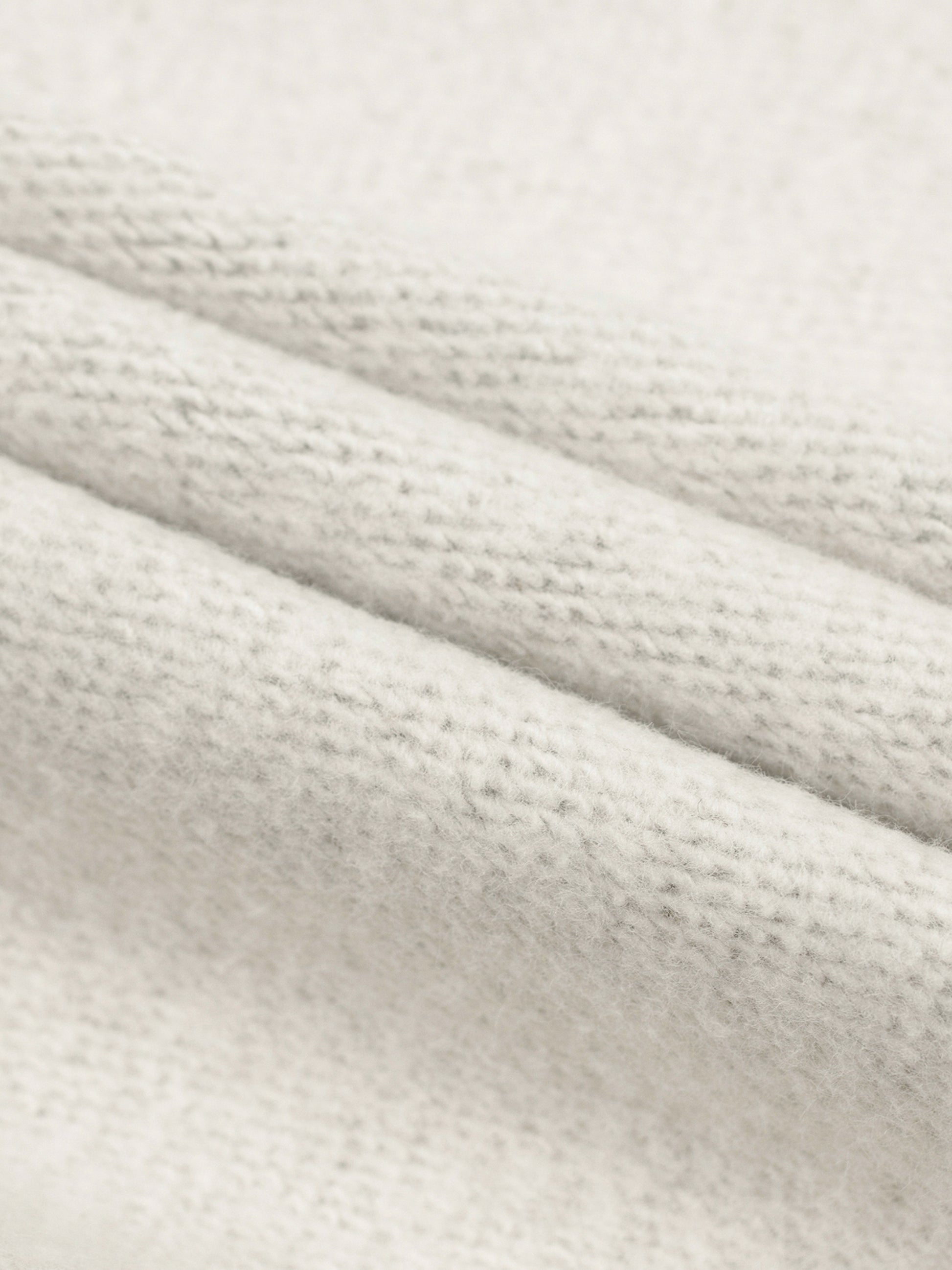 Kids fleece jogger knit texture close-up, heather gray
