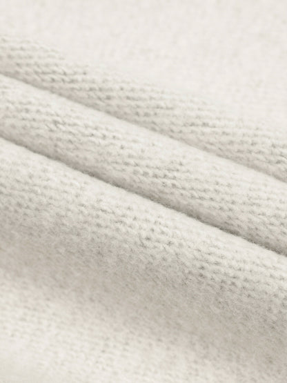 Kids fleece jogger knit texture close-up, heather gray