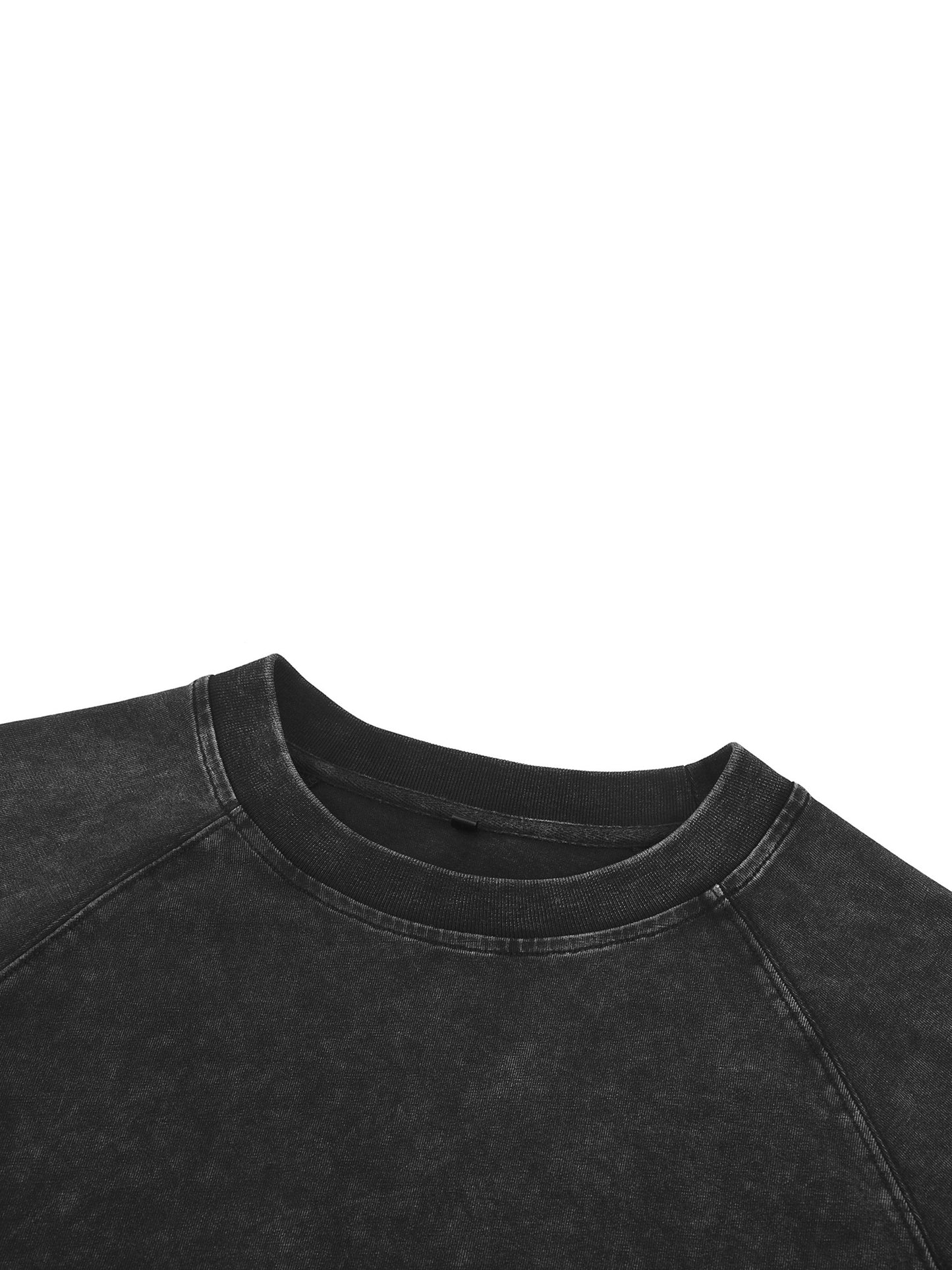 Unisex Mineral Wash Raw Edge Shorts