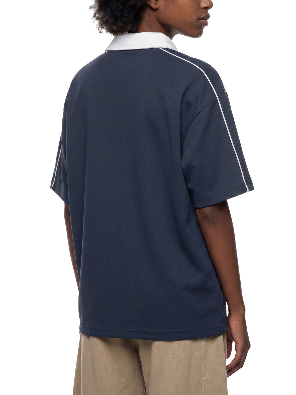 JEBO 1X Club Contrast Collar Short Sleeve Polo