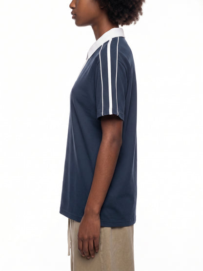 JEBO 1X Club Contrast Collar Short Sleeve Polo