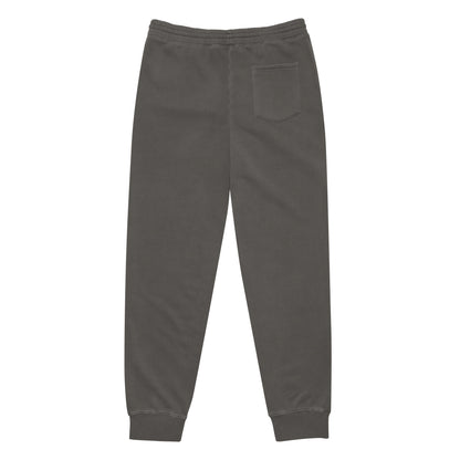 Vintage pigment sweatpants in dark gray, straight relaxed fit, elastic waistband, back pocket
