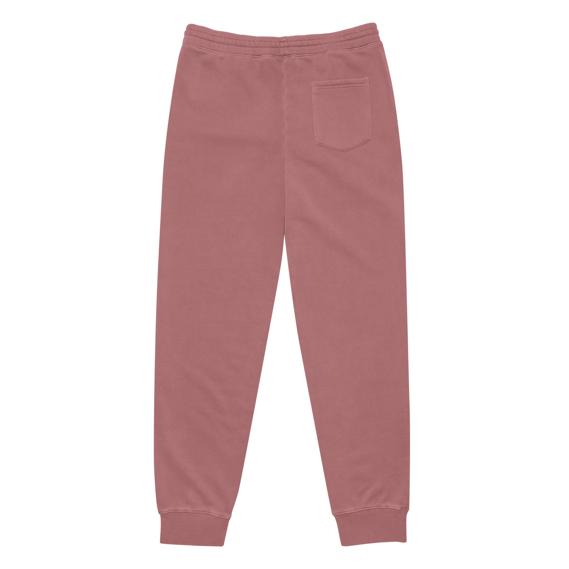 Vintage pigment sweatpants in maroon, with cuffed hems and one side pocket