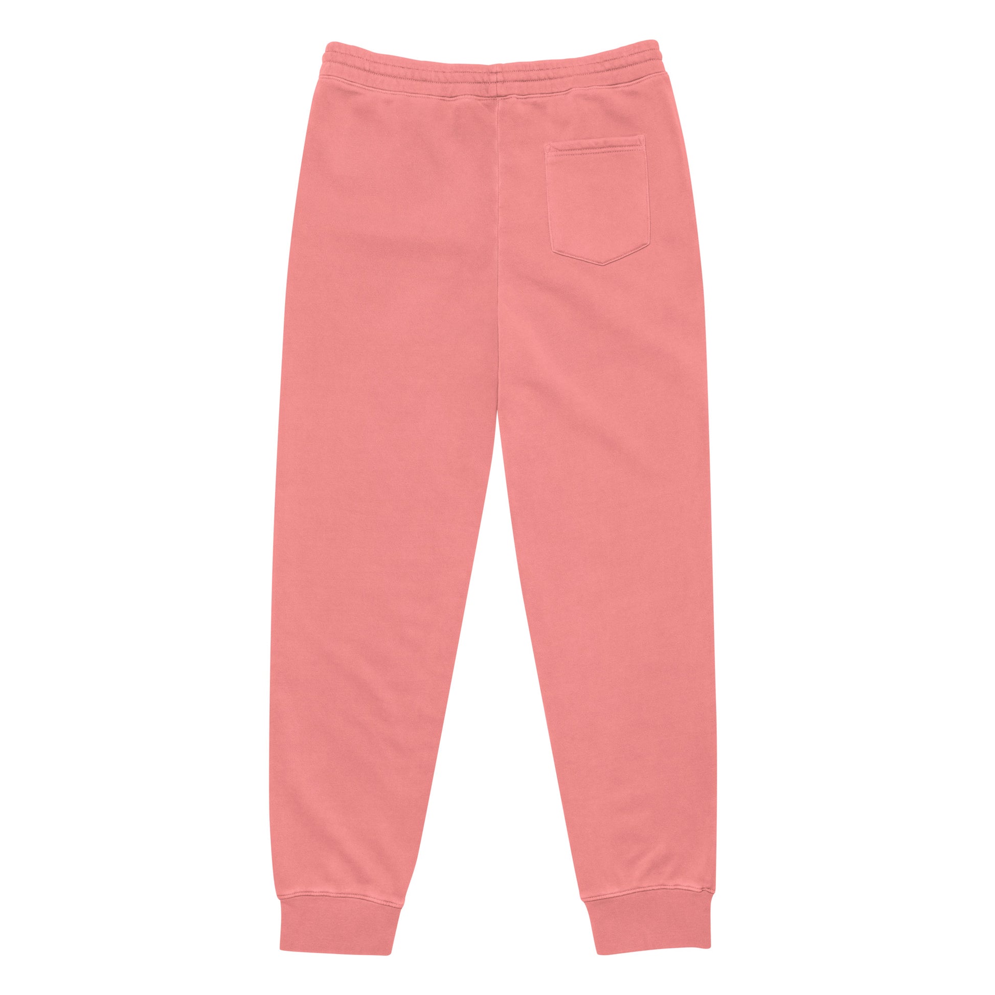 Vintage pigment sweatpants in rose pink with cuffed hems and a side pocket