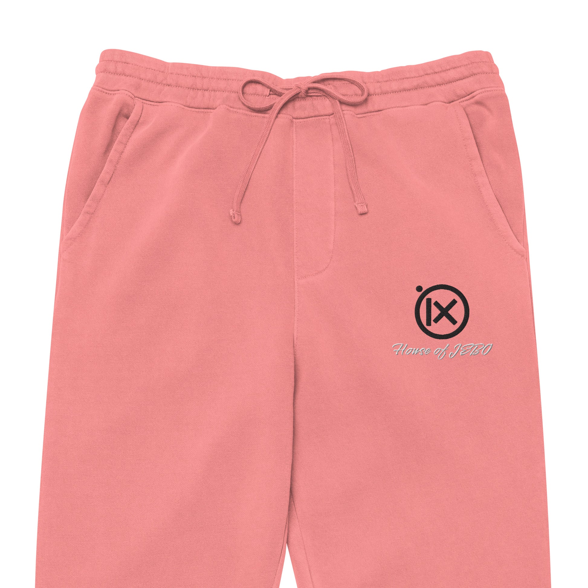 Vintage pigment sweatpants in rose pink with drawstring waist and right-thigh logo