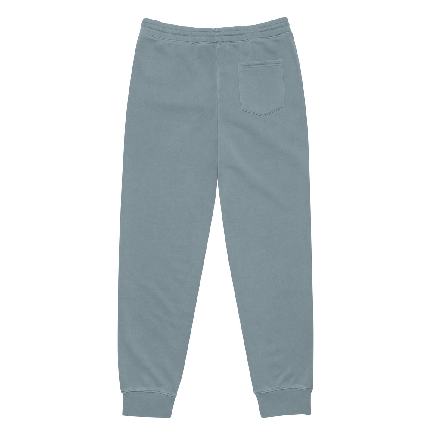 Vintage pigment sweatpants in slate blue with cuffed hems and a side pocket